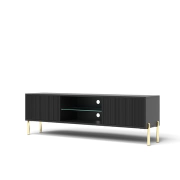 Virmani TV-benk 135 cm - Svart - Møbler - TV- & Mediamøbler - TV benk & mediabenk