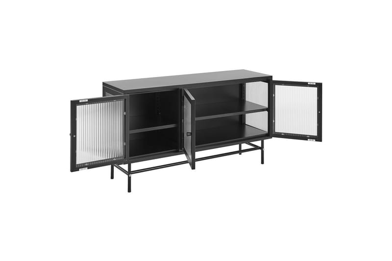 Vitrine Devon Svart - Svart - Møbler - TV- & Mediamøbler - TV-skap