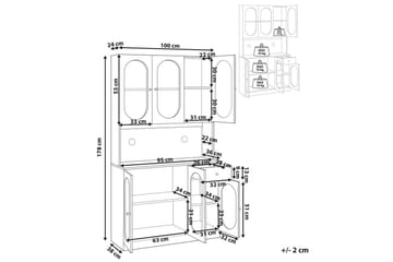 Vitrine Langford - Oppbevaring - Skap - Vitrineskap