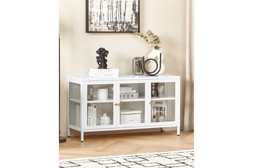 Vitrine Newport Hvit - Hvit - Oppbevaring - Skap - Vitrineskap