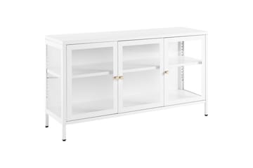 Vitrine Newport Hvit - Hvit - Oppbevaring - Skap - Vitrineskap