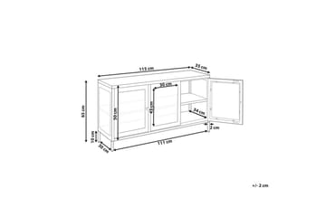 Vitrine Newport Hvit - Hvit - Møbler - TV- & Mediamøbler - TV-skap