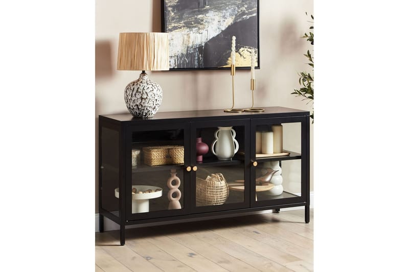 Vitrine Newport Svart - Svart - Møbler - TV- & Mediamøbler - TV-skap