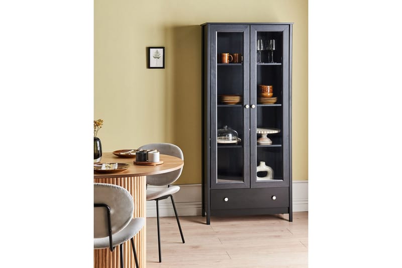 Vitrine Nornalup Svart - Svart - Møbler - TV- & Mediamøbler - TV-skap
