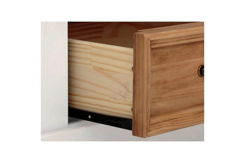 Vitrine Selma Hvit/Beis/Voks - Hvit/Beis/Voks - Oppbevaring - Skap - Vitrineskap