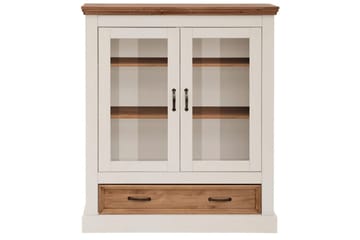 Vitrine Selma Hvit/Beis/Voks - Hvit/Beis/Voks - Møbler - TV- & Mediamøbler - TV-skap