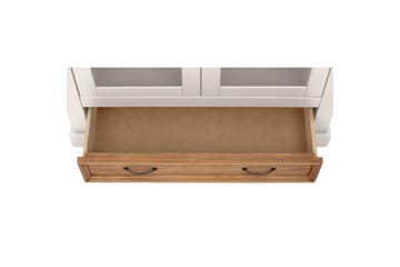 Vitrine Selma Hvit/Beis/Voks - Hvit/Beis/Voks - Møbler - TV- & Mediamøbler - TV-skap
