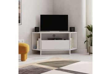 Viva Gulvstående TV-benk 95,7 cm med Oppbevaring i Malt Tre - Hvit - Møbler - TV- & Mediamøbler - TV benk & mediabenk