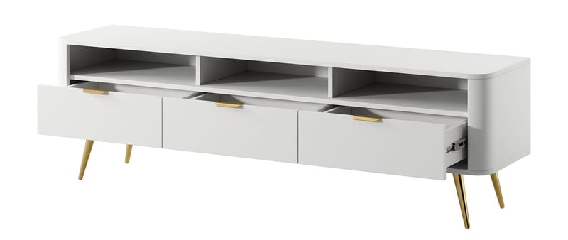 Walia TV-benk 162 cm - Hvit - Møbler - TV- & Mediamøbler - TV benk & mediabenk