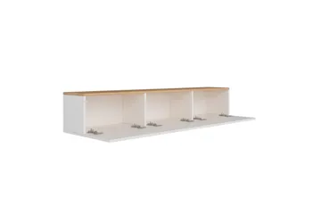 West Tv-benk 150 cm - Hvit/Brun - Møbler - TV- & Mediamøbler - TV benk & mediabenk