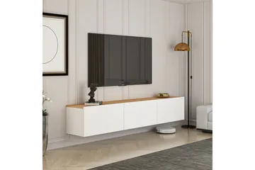 West Tv-benk 150 cm - Hvit/Brun - Møbler - TV- & Mediamøbler - TV benk & mediabenk