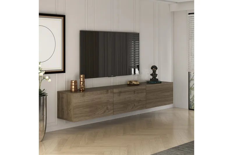 West Tv-benk 150 cm - Valnøtt - Møbler - TV- & Mediamøbler - TV benk & mediabenk