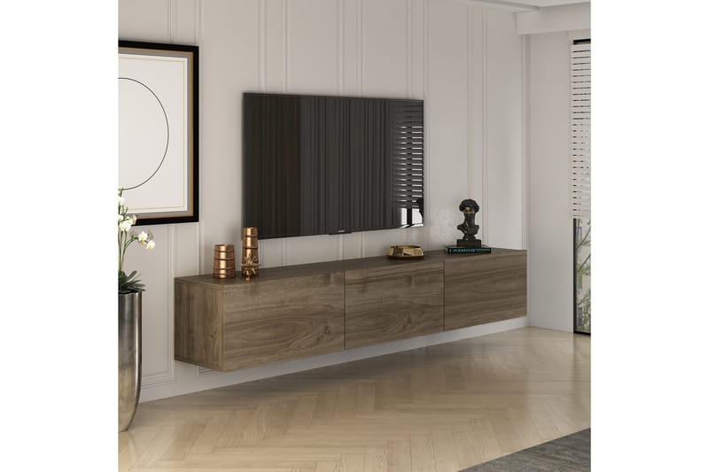 West Tv-benk 150 cm - Valnøtt - Møbler - TV- & Mediamøbler - TV benk & mediabenk