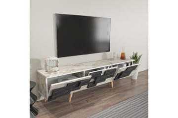 Xamira TV-benk 160 cm - Hvit - Møbler - TV- & Mediamøbler - TV benk & mediabenk