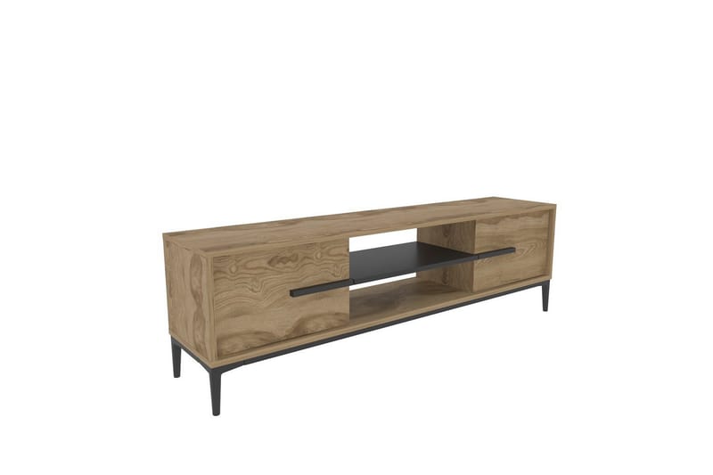 Yemisen TV-benk 120 cm - Brun/Svart - Møbler - TV- & Mediamøbler - TV benk & mediabenk