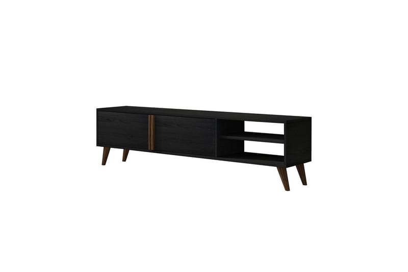 Ythmere TV-benk 160 cm - Svart - Møbler - TV- & Mediamøbler - TV benk & mediabenk