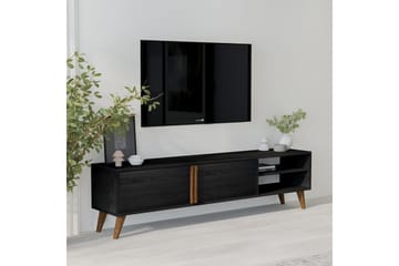 Ythmere TV-benk 160 cm - Svart - Møbler - TV- & Mediamøbler - TV benk & mediabenk