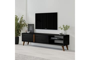 Ythmere TV-benk 160 cm - Svart - Møbler - TV- & Mediamøbler - TV benk & mediabenk