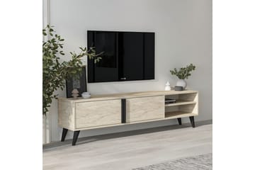 Ythmere TV-benk 160 cm - Taupe - Møbler - TV- & Mediamøbler - TV benk & mediabenk