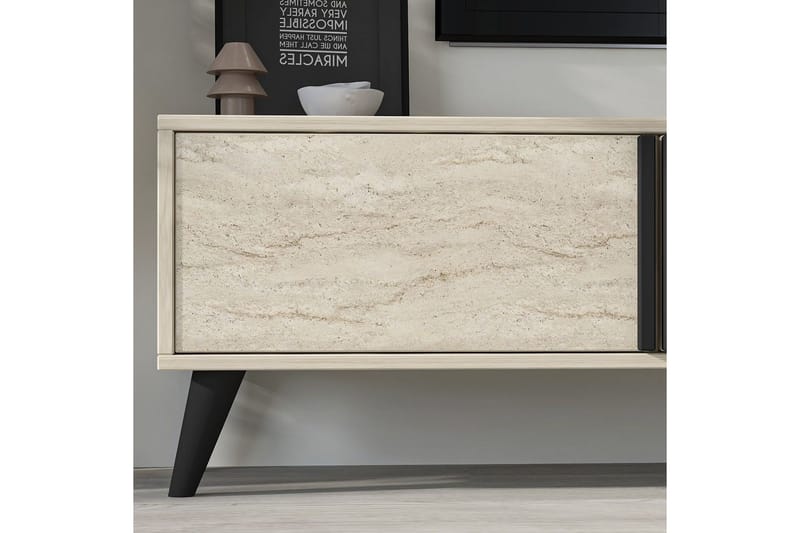 Ythmere TV-benk 160 cm - Taupe - Møbler - TV- & Mediamøbler - TV benk & mediabenk