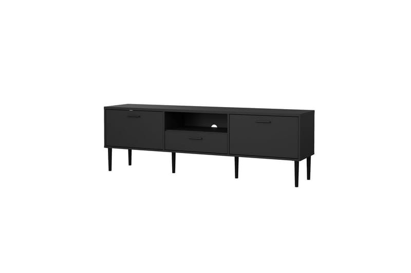 Yumi TV-benk 177 cm - Svart - Møbler - TV- & Mediamøbler - TV benk & mediabenk