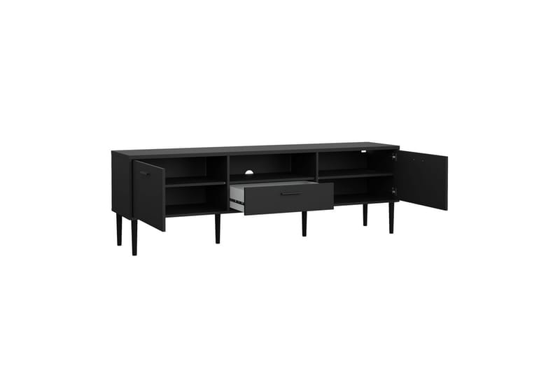 Yumi TV-benk 177 cm - Svart - Møbler - TV- & Mediamøbler - TV benk & mediabenk
