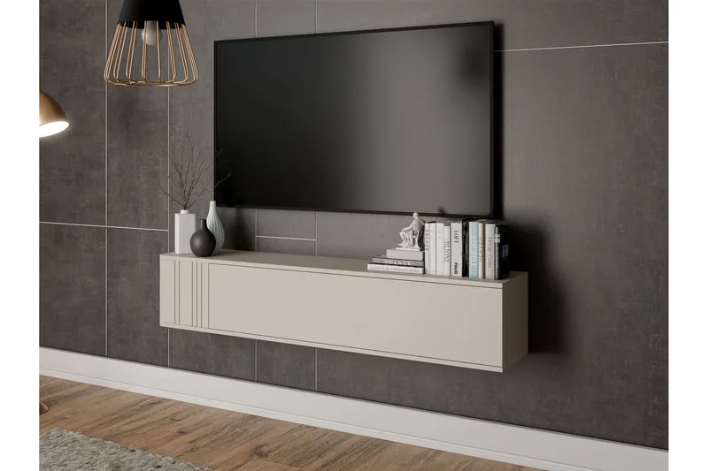 Zalricus Tv-skåp 150 cm - Beige - Møbler - TV- & Mediamøbler - TV-skap