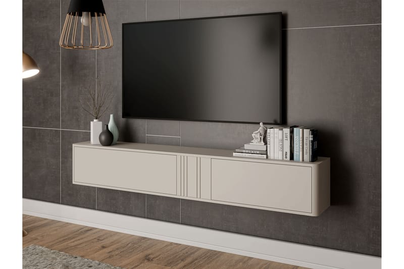 Zalricus Tv-skåp 190 cm - Beige - Møbler - TV- & Mediamøbler - TV-skap