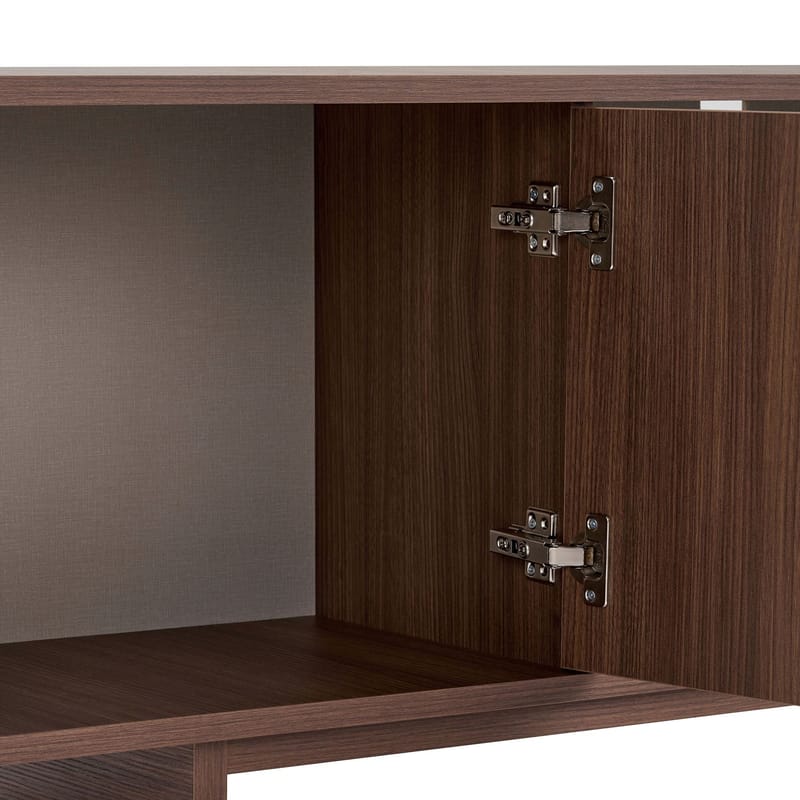 Zavio TV-benk med Oppbevaring 180x52x34 cm - Valnøtt - Møbler - TV- & Mediamøbler - TV benk & mediabenk