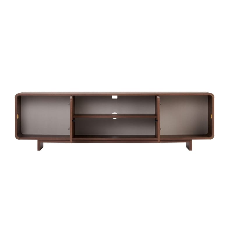 Zavio TV-benk med Oppbevaring 180x52x34 cm - Valnøtt - Møbler - TV- & Mediamøbler - TV benk & mediabenk