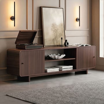 Zavio TV-benk med Oppbevaring 180x52x34 cm - Valnøtt - Møbler - TV- & Mediamøbler - TV benk & mediabenk
