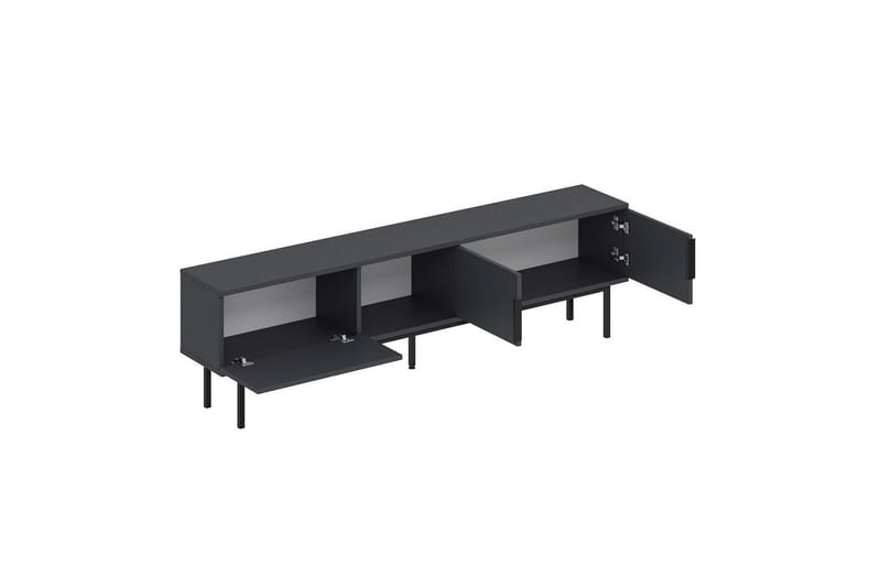 Zeiran TV-benk 180 cm - Antrasitt - Møbler - TV- & Mediamøbler - TV benk & mediabenk