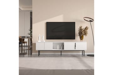 Zeiran TV-benk 180 cm - Hvit - Møbler - TV- & Mediamøbler - TV benk & mediabenk
