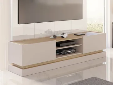Zelric TV-benk 200 cm - Beige - Møbler - TV- & Mediamøbler - TV benk & mediabenk
