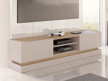 Zelric TV-benk 200 cm - Beige - Møbler - TV- & Mediamøbler - TV benk & mediabenk