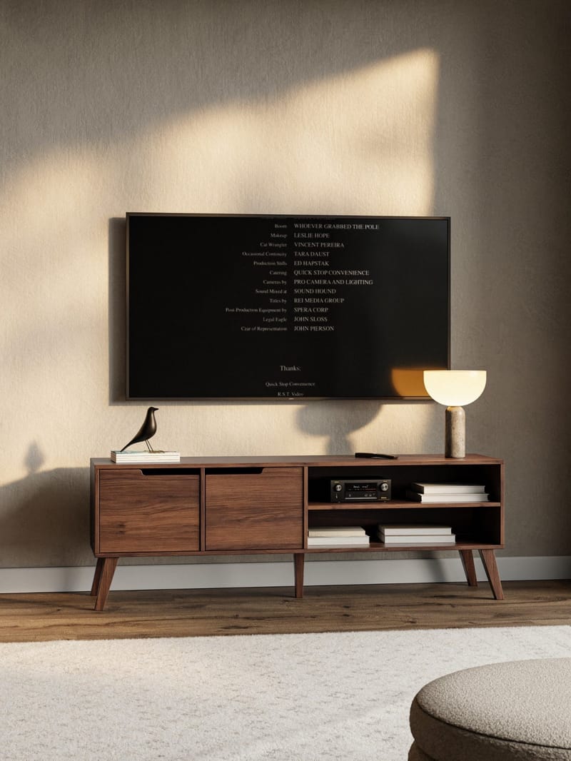 Zelto TV-benk 160 cm - Warmia valnøtt - Møbler - TV- & Mediamøbler - TV benk & mediabenk