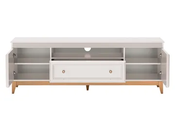 Zeylor Gulvstående TV-benk 179 cm med Oppbevaring i Malt Tre - Beige - Møbler - TV- & Mediamøbler - TV benk & mediabenk