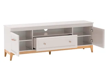 Zeylor Gulvstående TV-benk 179 cm med Oppbevaring i Malt Tre - Beige - Møbler - TV- & Mediamøbler - TV benk & mediabenk