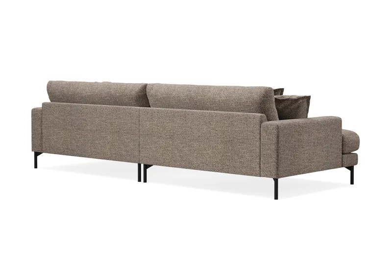 Menard Premium 5-seters dyp sofa i chenille - Brun - Møbler - Sofaer
