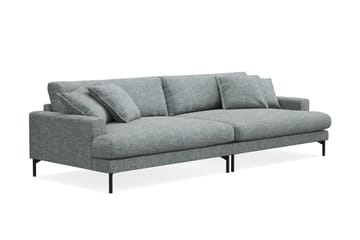 Menard Premium 5-seters dyp sofa i chenille - Grå/Blå - Møbler - Sofaer