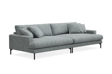 Menard Premium 5-personers Dyb Sofa i Chenille - Grå/Blå - Møbler - Sofaer