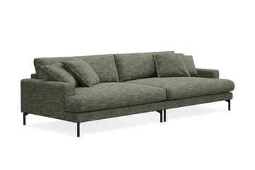 Menard Premium 5-personers Dyb Sofa i Chenille - Grøn - Møbler - Sofaer
