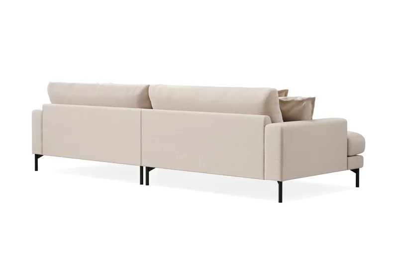 Menard Premium 5-personers Dyb Sofa i Bouclé - Lys Beige - Møbler - Sofaer