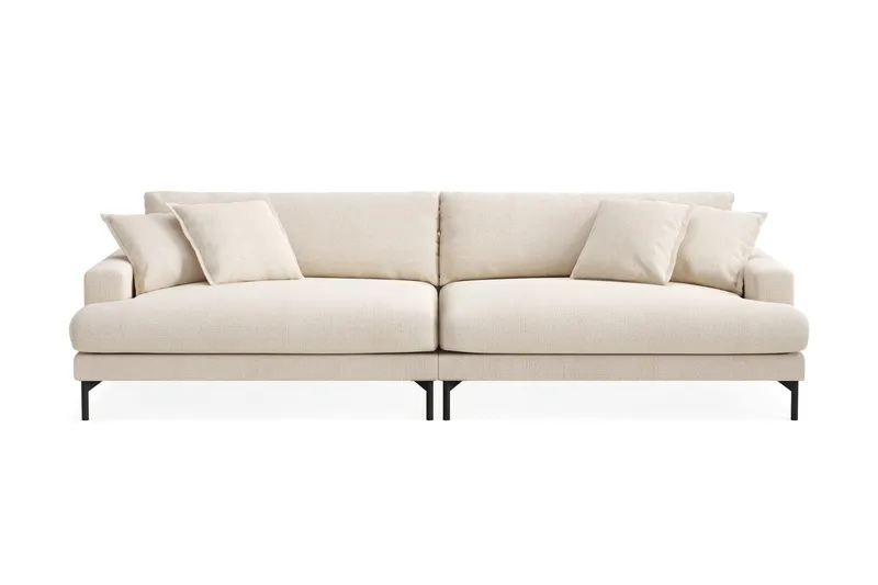 Menard Premium 5-personers Dyb Sofa i Chenille, Lys Beige