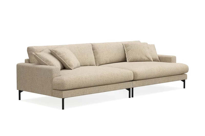 Menard Premium 5-seters dyp sofa i chenille - Beige - Møbler - Sofaer