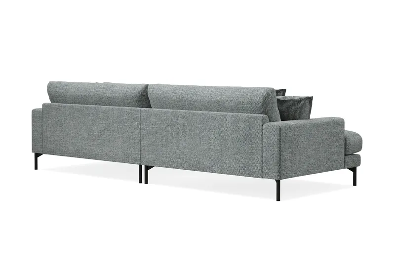 Menard Premium 5-seters dyp sofa i chenille - Grå/Blå - Møbler - Sofaer