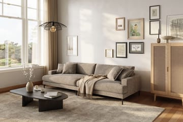 Menard Premium 5-personers Dyb Sofa i Chenille - Brun - Møbler - Sofaer