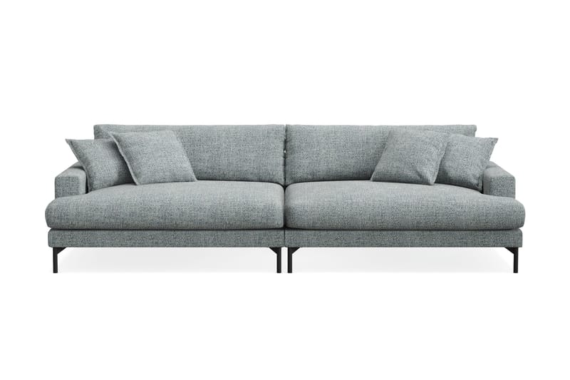 Menard Premium 5-seters dyp sofa i chenille, Grå/Blå