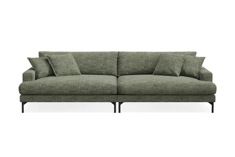 Menard Premium 5-personers Dyb Sofa i Chenille, Grøn