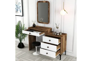 Ameias Møbelsett for Soverom Brun/Hvit - Hanah Home - Møbler - Senger - Møbelsett til soverom